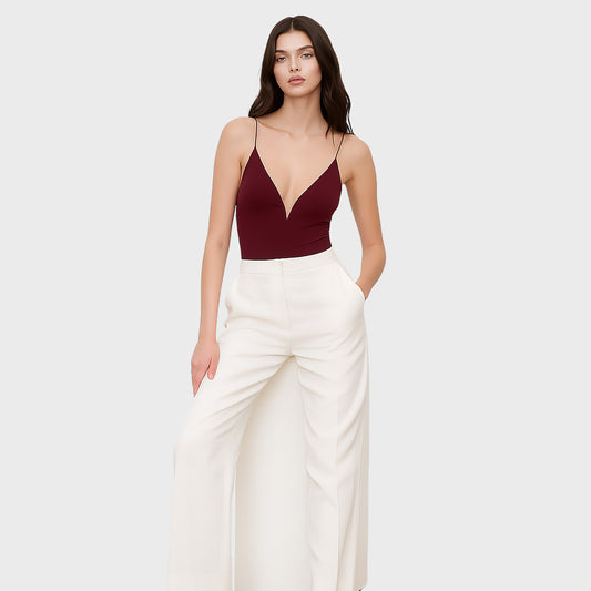 Body con tiros vinotinto