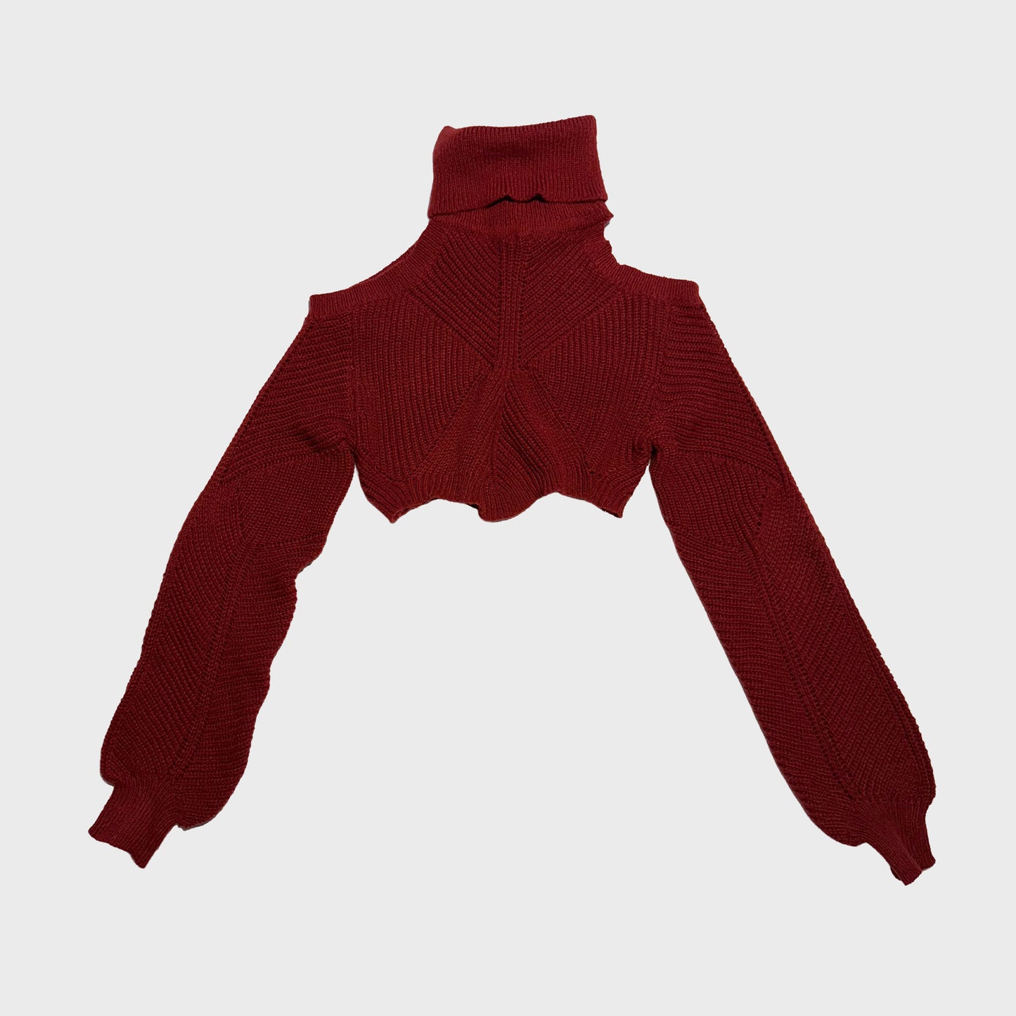 Blusa roja corta manga larga