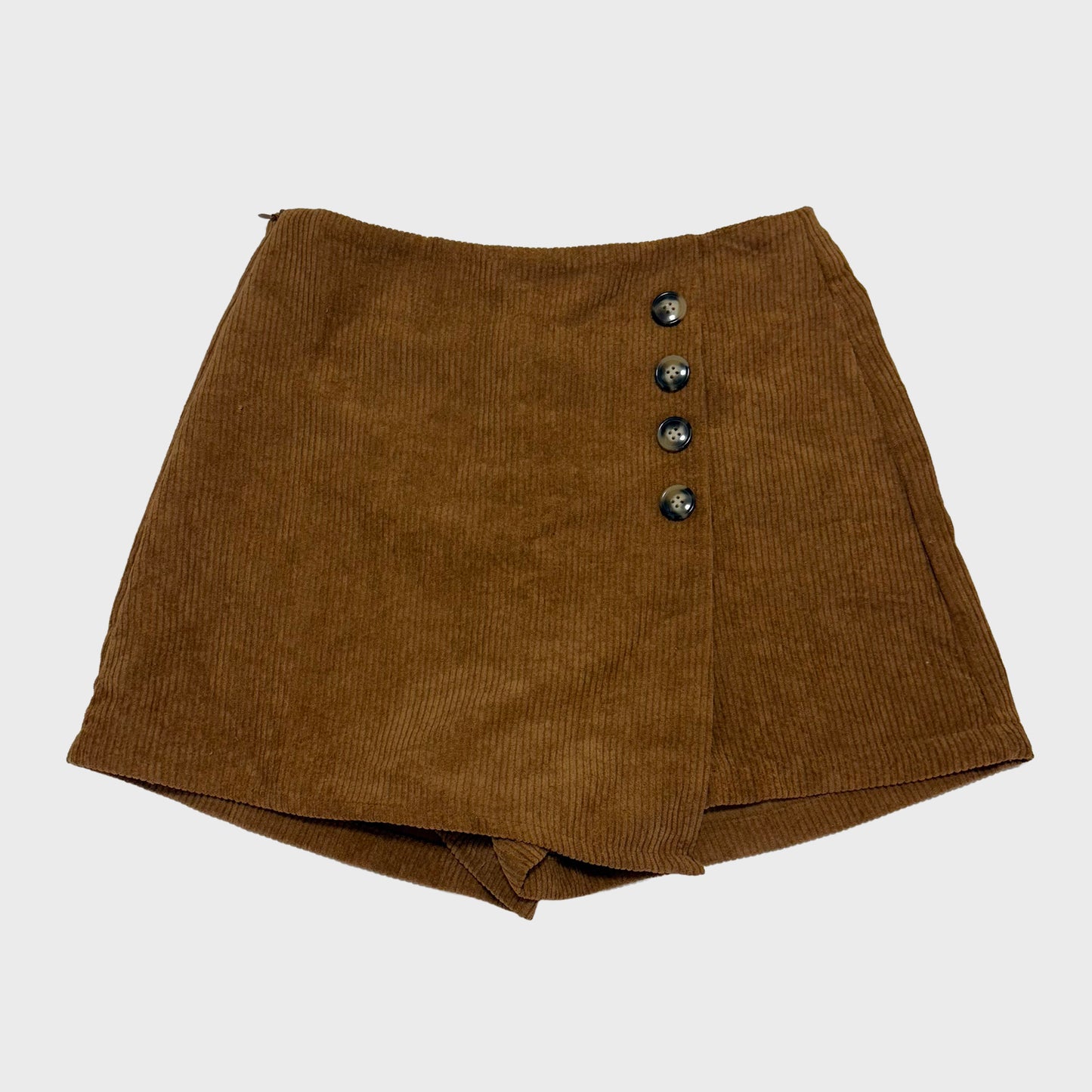 Falda mini marron de pana