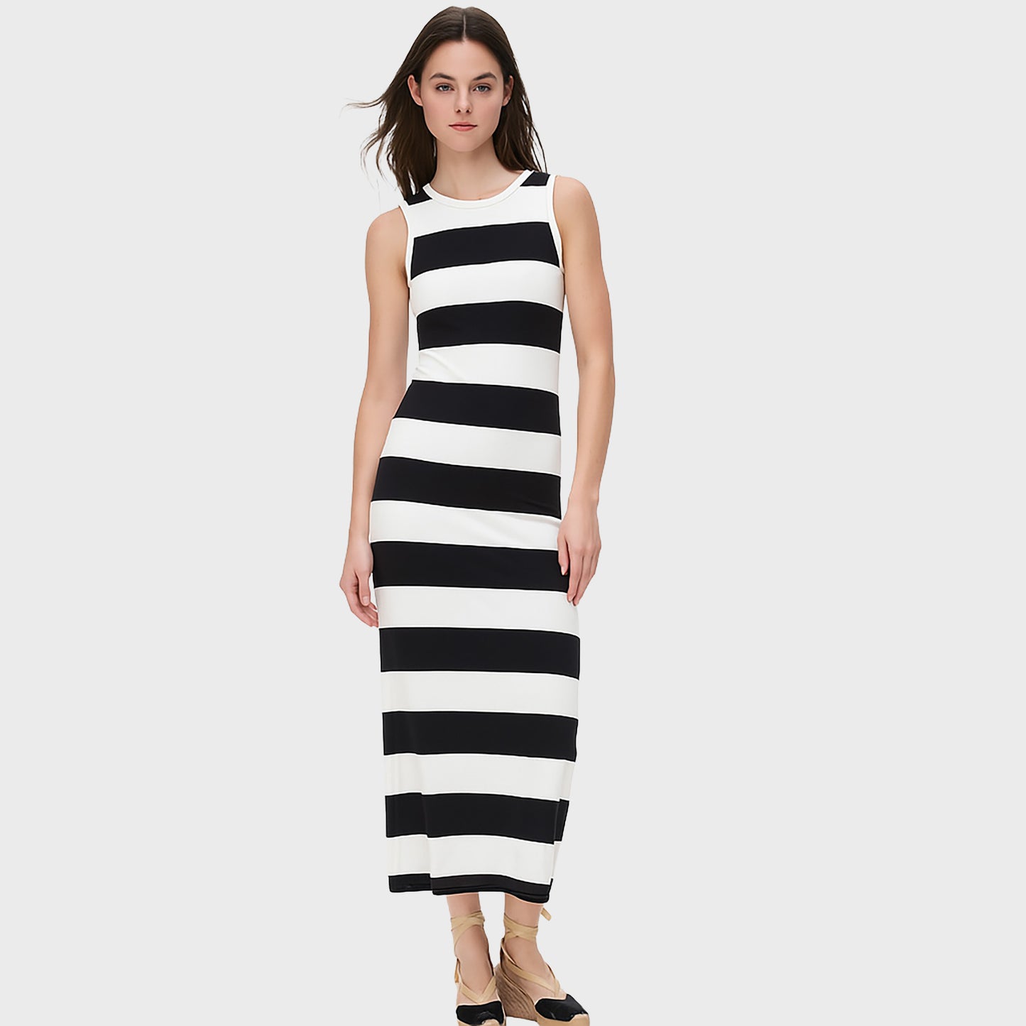 Long striped dress