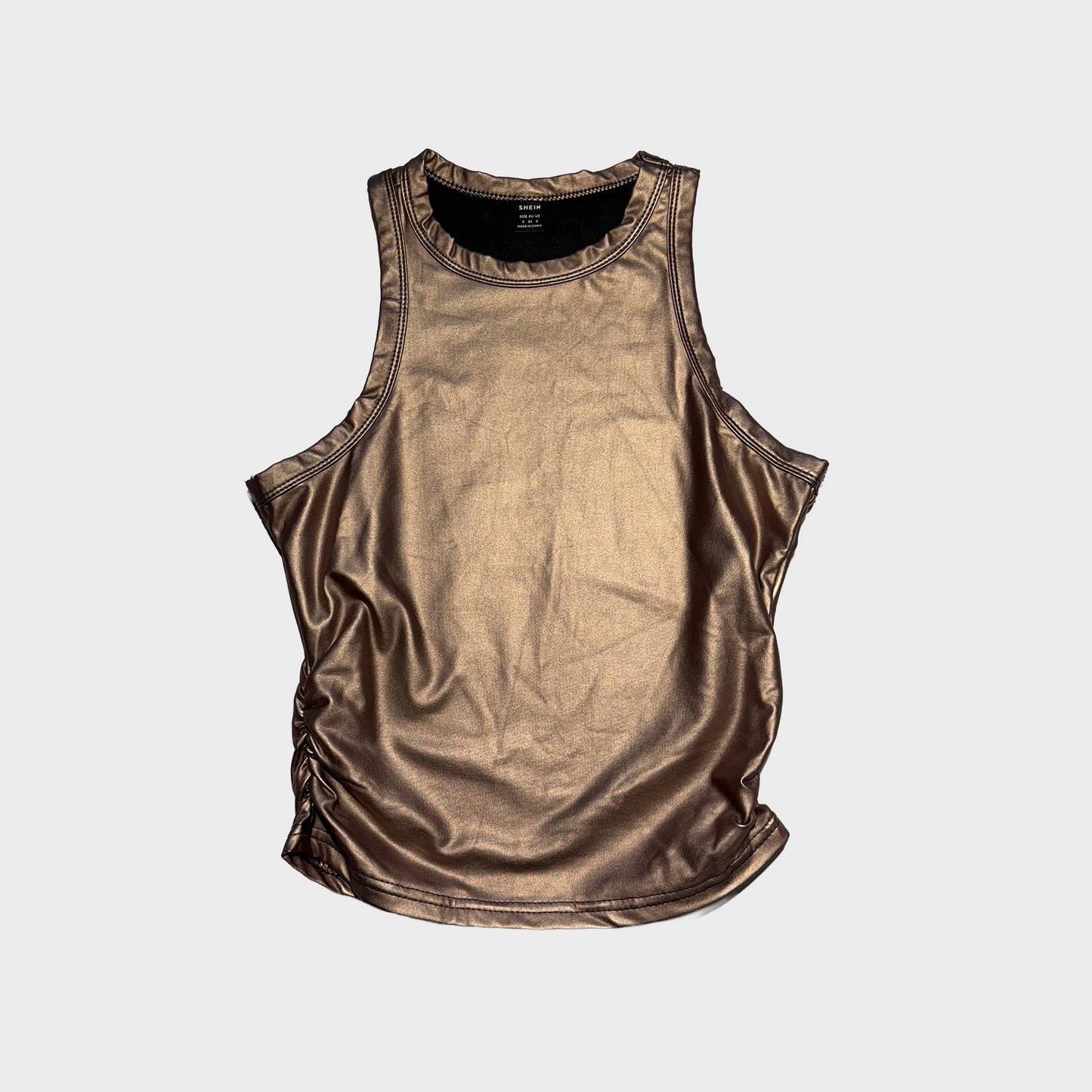 Blusa ajustada bronce