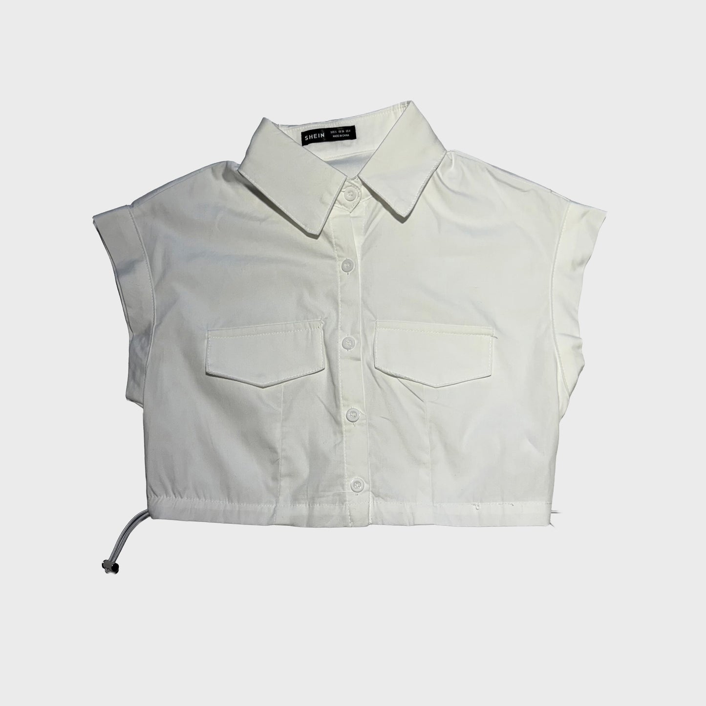 Blusa corta blanca